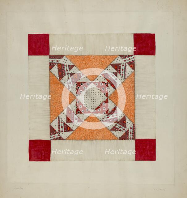 Quilt, c. 1938. Creator: Clyde L. Cheney.