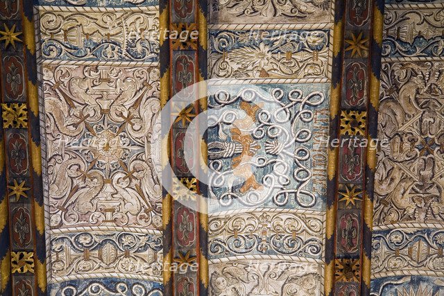 Ceiling detail, Aljaferia Palace, Zaragoza, Spain, 2007. Artist: Samuel Magal