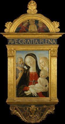 Madonna and Child with Saints Jerome and Mary Magdalen, ca. 1490. Creator: Neroccio de Landi.