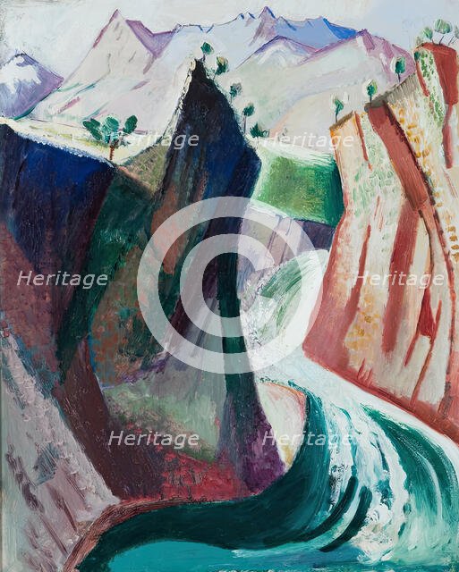 Fjallforsen, 1913. Creator: Leander Engstrom.