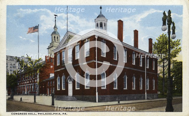 Congress Hall, Philadelphia, Pennsylvania, USA, 1914. Artist: Unknown