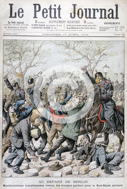 The departure from Berlin, 1904. Artist: Unknown