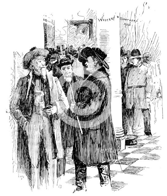America Revisited by our Special Artist: western and southern men, Willard’s Hotel, Washington, 1890 Creator: Unknown.