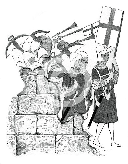 'Fraternity of the Cross-bowmen', 15th century, (1870). Artist: Unknown