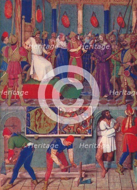 'Jesus Before Pontius Pilate', c1455, (1939). Artist: Jean Fouquet.