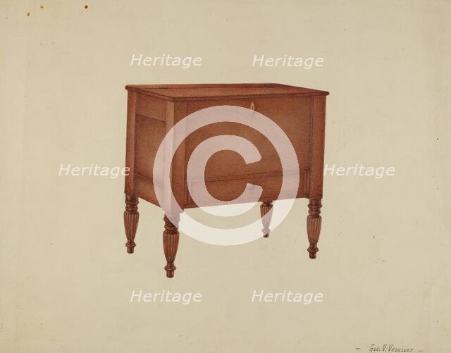 Shaker Sugar Chest, 1935/1942. Creator: George V. Vezolles.