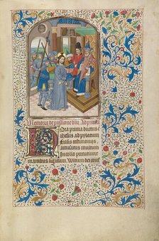 Christ before Pilate; Arenberg Hours, early 1460s. Creator: Willem Vrelant.