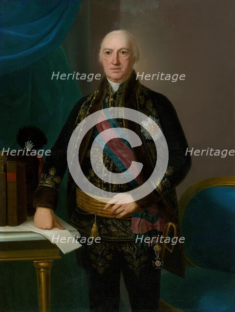 Portrait of a Hungarian nobleman, 1803. Creator: Ján Jakub Stunder.