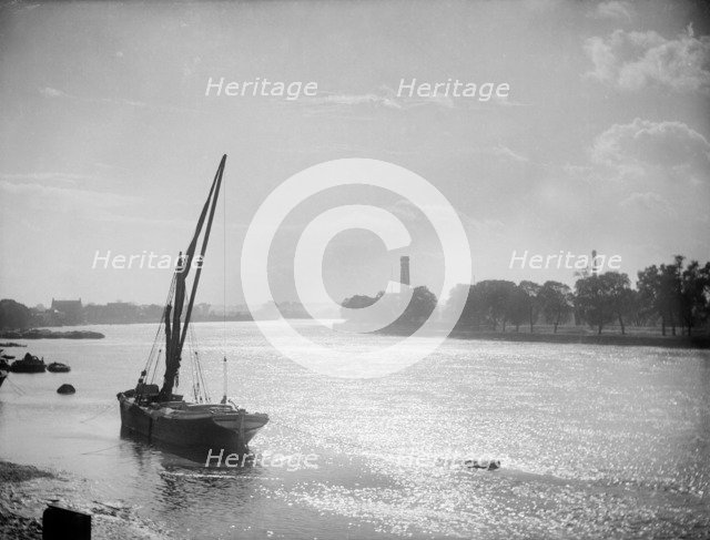 River Thames, Hammersmith, London, c1860-1922. Artist: Henry Taunt