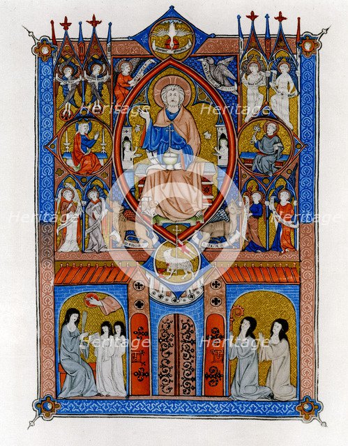 The Ideal State of the Sainte Abbaye, c1300. Artist: Unknown