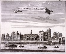 Lambeth Palace, London, c1680. Artist: Anon