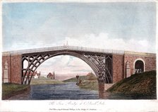 Iron bridge across the Severn at Ironbridge, Coalbrookdale, England, built 1779 (1809). Artist: Unknown