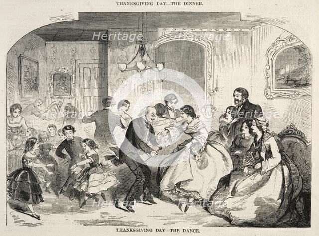 Thanksgiving Day - The Dance, 1858. Creator: Winslow Homer (American, 1836-1910).