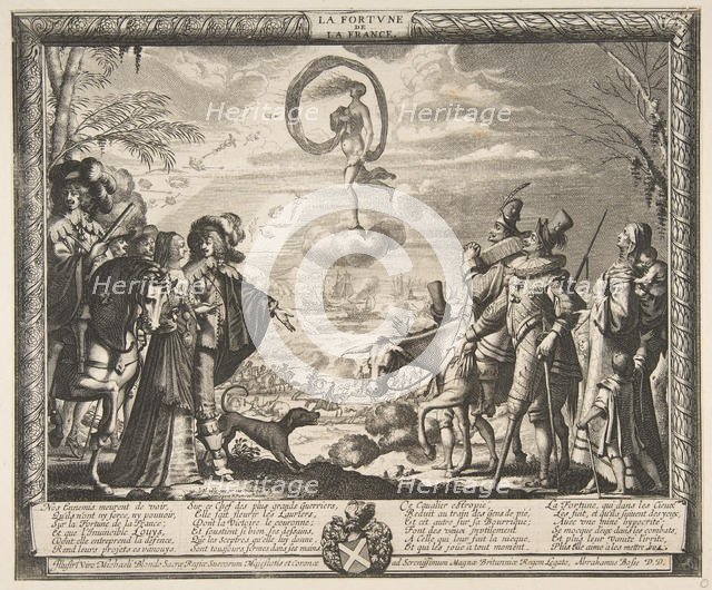 Fortune Favoring France (La Fortune de la France), ca. 1635-37. Creator: Abraham Bosse.
