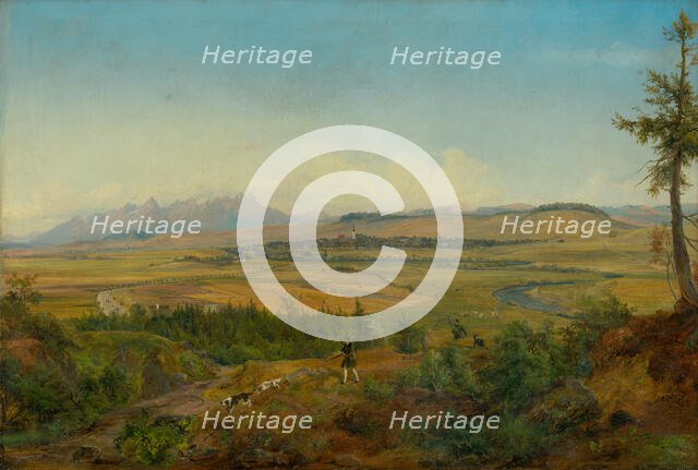 View of Spisská Nová Ves, 1860-1863. Creator: Karol Augustus Tibely.