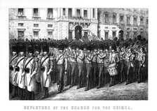 Departure of the Guards for the Crimea, 1854 (1899). Artist: Unknown