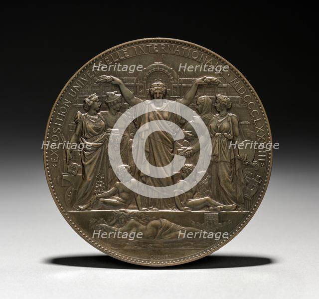 Medal , 1878. Creator: Eugène André Oudiné (French, 1810-1887).