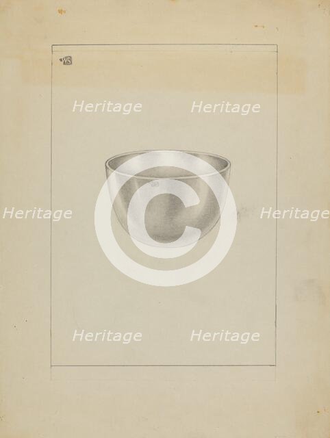 Silver Bowl, 1935/1942. Creator: Michael Fenga.