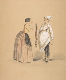 A Lady and Her Cook, 19th century. Creator: Anon.