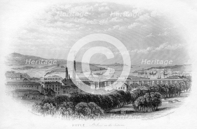 'Hayle St Ives in the distance', c1860. Artist: Unknown