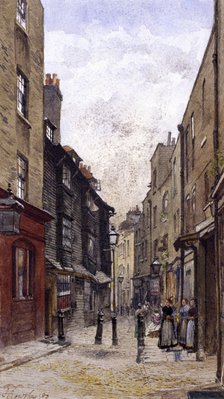 Peter's Lane, Clerkenwell, London, 1880. Artist: John Crowther