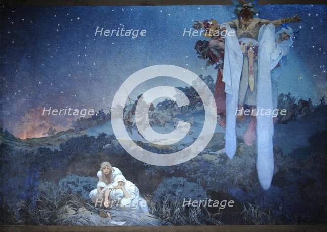 Slavs in their Original Homeland, 1911. Artist: Mucha, Alfons Marie (1860-1939)