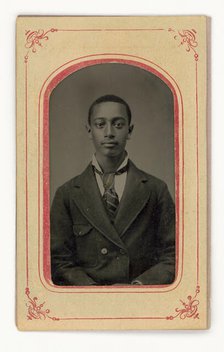 Tintype of a man, 1856-1900. Creator: Unknown.