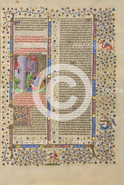 Manlius Capitolinus Defending the Capitoline Hill against the Franks, about 1413-1415. Creators: Boucicaut Master, Workshop of the Boucicaut Master.