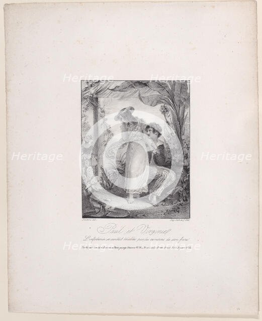 Paul and Virginia, 1805-27. Creator: F Noël.
