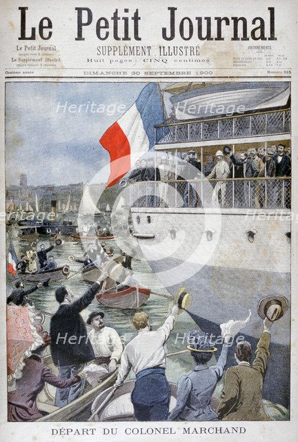 Departure of Colonel Marchand, Marseilles, 1900. Artist: Unknown