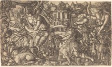 A King and Diana Receiving Huntsmen, probably c. 1547/1555. Creator: Jean Duvet.