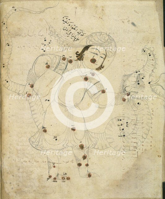 The snake charmer, 10th century. Creator: Unknown.