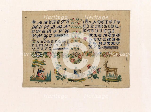 Sampler, Italy, 1801/75. Creator: Unknown.