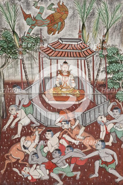 Phra Malai Manuscript (image 17 of 21), between c1860 and c1880. Creator: Unknown.