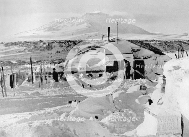 'The Hut After The Winter', c1911, (1913). Artist: Herbert Ponting.
