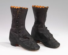 Boots, American, 1868. Creator: Unknown.