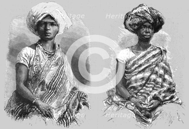 'African Belles in Brazil; Rio De Janeiro and the Organ Mountains', 1875. Creator: Thomas Woodbine Hinchliff.