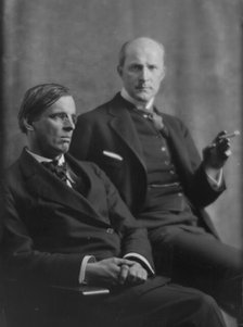 Yeats, William Butler, Mr., and John Quinn, portrait photograph, 1914 Mar. 31. Creator: Arnold Genthe.