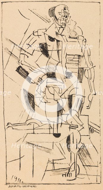 Dynamic figure. From: On New Systems in Art, 1911.