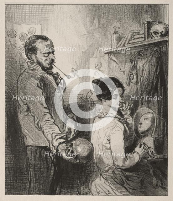 Baliverneries Parisiennes. Creator: Paul Gavarni (French, 1804-1866).