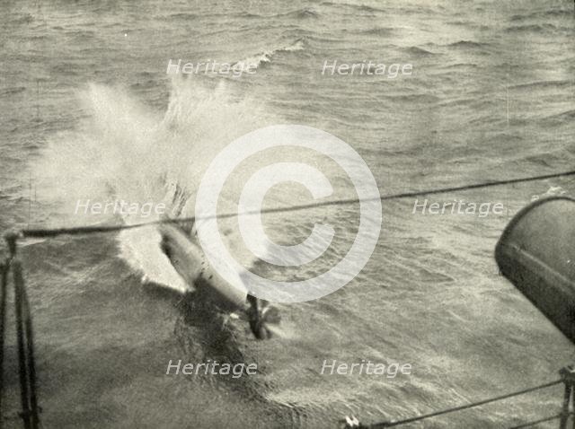 'Torpedo Entering the Water', (1919).  Creator: Unknown.