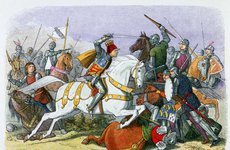 Thumbnail image of Illustration of Richard III at the Battle of Bosworth, 19th century. Artist: James William Edmund Doyle