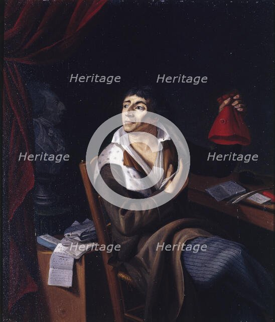 Portrait of Jean-Paul Marat (1743-1793), publicist and politician, c1793. Creator: Unknown.