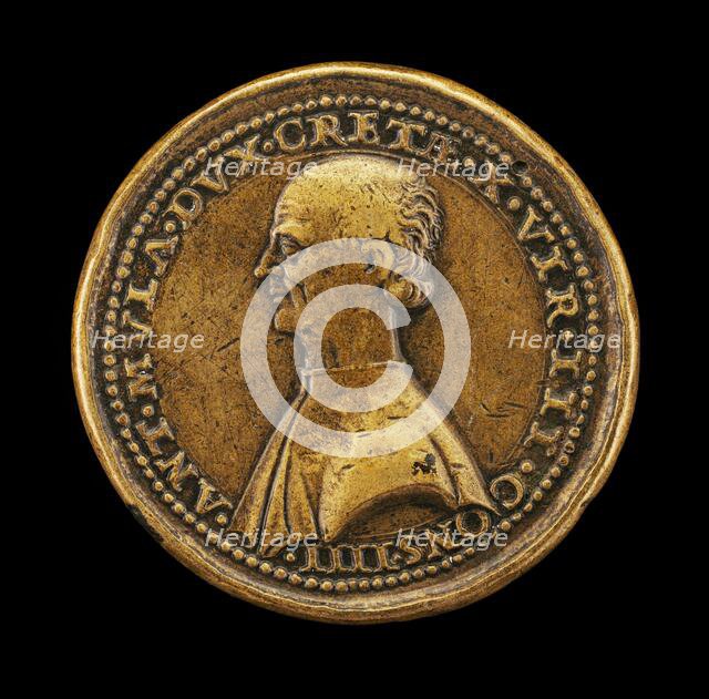 Antonio Mula, Venetian Patrician, Duke of Candia 1536, Member of Council of Ten 1538 [obverse], 1536 Creator: Andrea Spinelli.