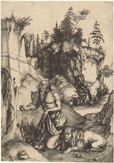 Saint Jerome Penitent in the Wilderness, c. 1496. Creator: Albrecht Durer.