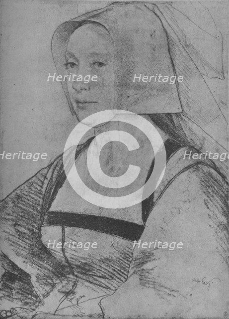 'A Woman: Unknown', 1526-1528 (1945). Artist: Hans Holbein the Younger.