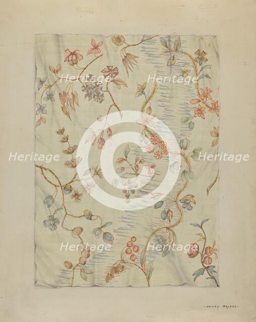 Dress Fabric, 1935/1942. Creator: Henry Meyers.