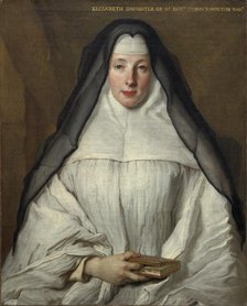 Elizabeth Throckmorton, Canoness of the Order of the Dames Augustines Anglaises, 1729. Creator: Nicolas de Largilliere.