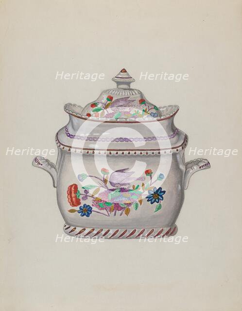 Sugar Bowl, c. 1936. Creator: John Cutting.