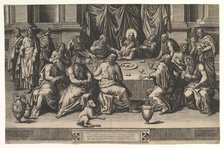 The Last Supper, 1551. Creator: Giorgio Ghisi.
